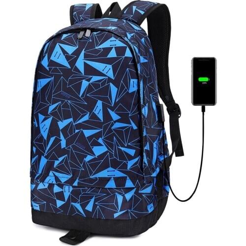 Waterproof large travel backpack men with USB charging port camouflage sports backpack school bags men laptop backpack bag