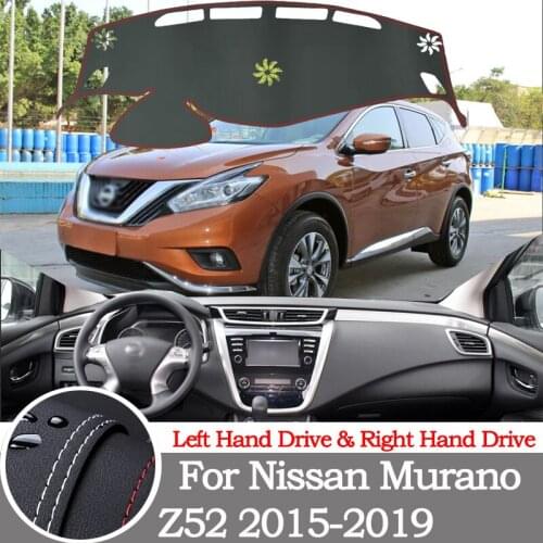 High-quality leather instrument panel protection pad and light-proof pad for Nissan Murano Z52 2015-2019 car styling accessories