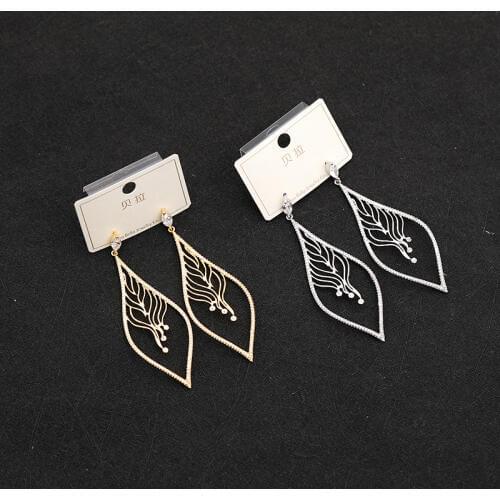 Zhijia delicate hollow gold silver rhinestone crystal stud earrings for women wedding dress party gifts high quality accessories