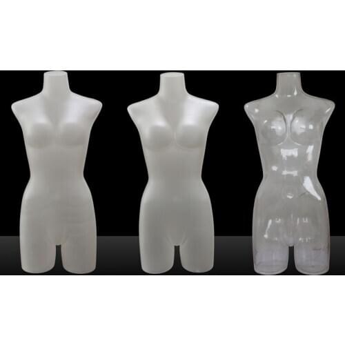 Womens Half-Body UnderwearTransparent Model 3D Photography Straight-waisted Mannequin