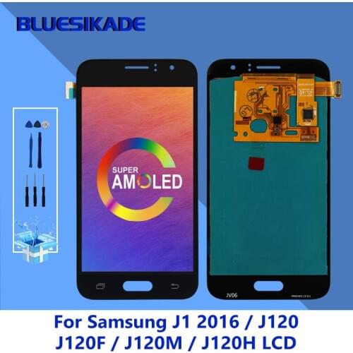 4.5" AMOLED For Samsung Galaxy J1 2016 J120 LCD J120M J120F J120H Display with Touch Screen Digitizer Replacement Parts