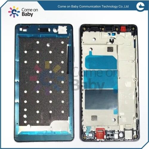 Gold white black new For Huawei Ascend P8 Lite Front Bezel Frame Faceplate Housing Case With Adhesive Sticker (not for P8 )