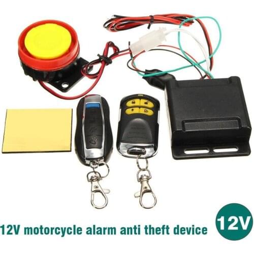 1 Pcs 12V Loud Wired Mini Indoor Accessory Horn Siren Home Security Sound Alarm System Waterproof Remote Control Anti-theft