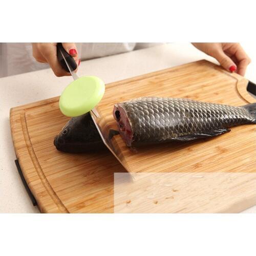 1PC Kitchen Knife Cap Stainless Steel Cut Fish Chicken Bones Chopping Booster Knife Holder For Meat Cleaver Cooking Acce OK 0324