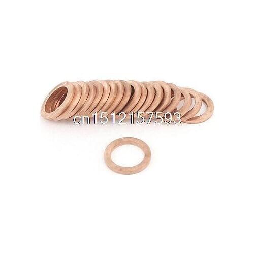 20 Pcs 14mmx20mmx2mm Copper Crush Washer Flat Ring Seal Gasket Fitting