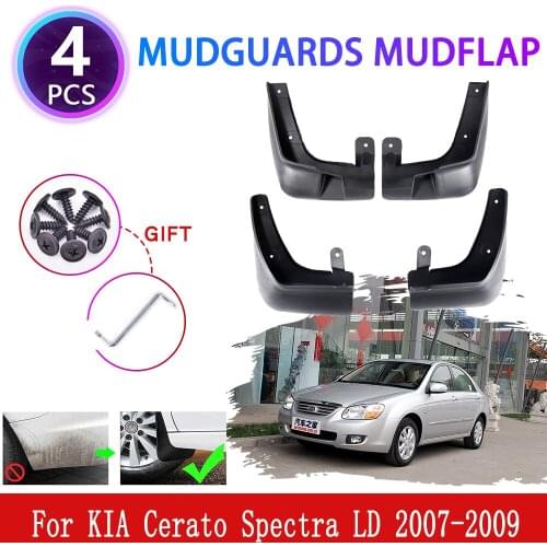 4x for KIA Cerato Spectra LD 2007 2008 2009 Mudguards Mudflaps Fender Mud Flap Splash Mud Guards Protect Wheel Cover Accessories