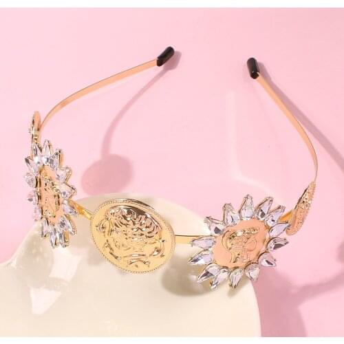 Hair Accessories European American Trendy Fashion Wild Bride Retro Creative Alloy Rhinestone Temperament High-End Wild Party