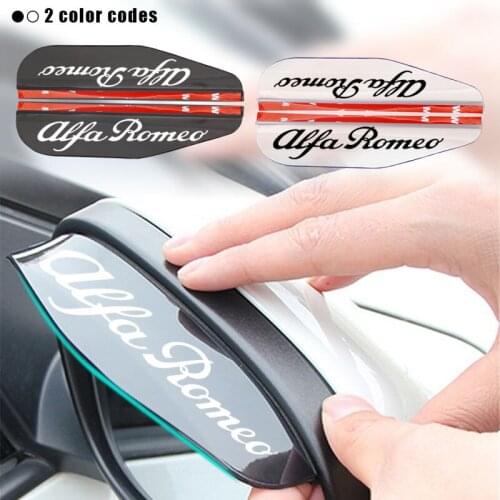 Car Rearview Mirror Eyebrow Rain Shade Rainproof Cover for Alfa Romeo Giulia Stelvio Giulietta 159 147 156 166 Car Accessories