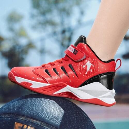 Boys Basketball Shoes 2021 New Brand Kids Sneakers Outdoor Big Children Non-slip Sports Shoes Footwear Shoes Basket Sport