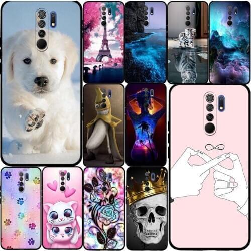 For Redmi 9 Redmi9 Case Ultra-thin Soft TPU Silicone Case For Xiaomi Redmi 9 Redmi9 Cover Love Patterned Coque For Redmi 9 Capa