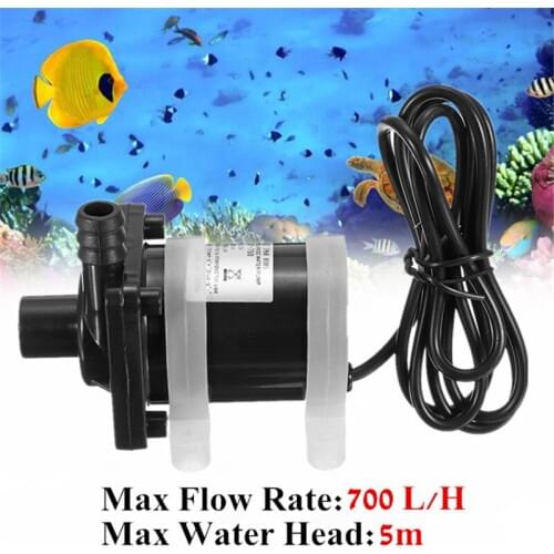 DC 12V Solar Powered Water Pump Motor 700L/H Brushless Magnetic Submersible Pumps Electric Submersible Water Power Pumps