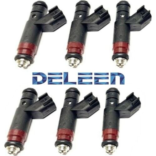 Deleen 6x High impedance Fuel Injector 04591306AB / FJ615 For Chrysler Car Accessories