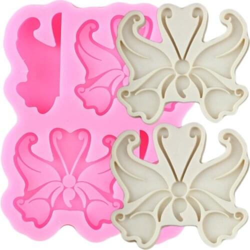 Disney Butterfly Straw Topper Silicone Molds Jelly Candy Chocolate Fondant Mould DIY Craft Pendant Keychain Epoxy Resin Moulds