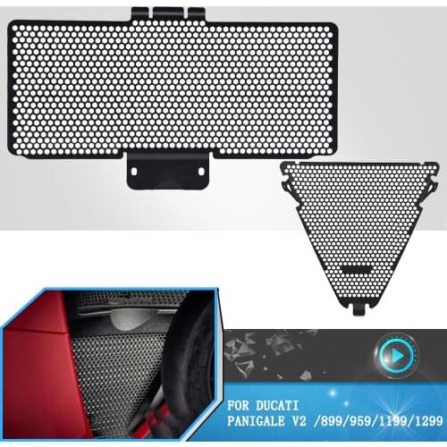For Ducati Panigale 899 959 1199 1299 R S FE 2019 2018 2017 2016 2015 Upper and Lower Radiator Guard Covers Panigale V2 2020