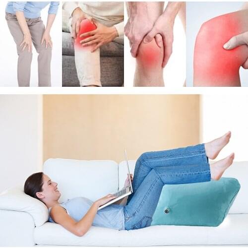 HOOMIN Inflatable Leg Pillow PVC Portable Knee Pillow Pregnant Woman Foot Lift Lightweight Rest Pillow Cushion