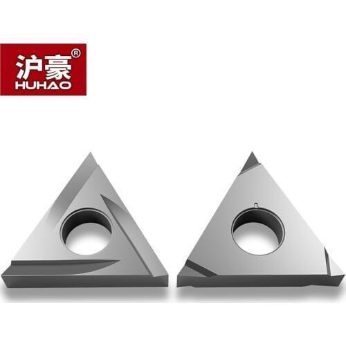 HUHAO 1 pc CNC Blade Fine Slotting Lathe Tool Triangular Double Side Durable Turning Inserts for Turning Tool For Steel