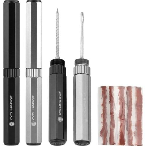 Bicycle Tubeless Tire Repair Tool Kit MTB Road Bicycle Tyre Drill Puncture Sealant DIY Tire Maintenance Cycling Repair Tools