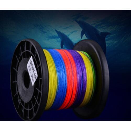 LIEYUWANG 2000M/2188Yards 4 Weaves 5 Colors PE Line Braided Fishing Line Strong Multifilament Fishing Line Smooth Skating
