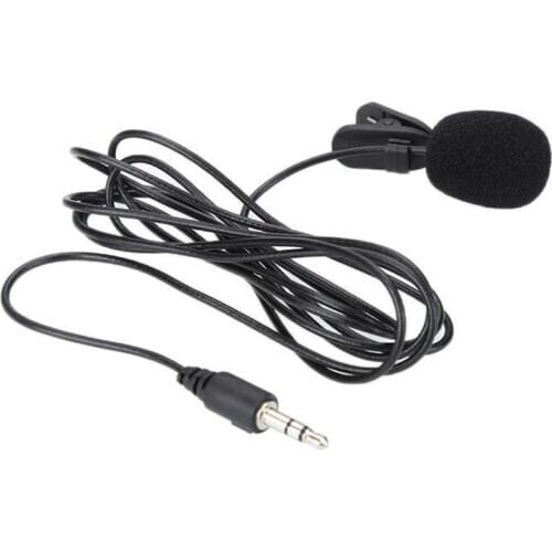 Universal Portable 3.5mm Mini Mic Microphone Hands Free Clip on Microphone Mini Audio Mic For PC Laptop Lound Speaker