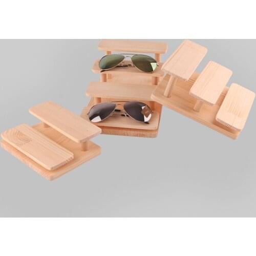 Multi Layers Wood Sunglass Display Rack Shelf Eyeglasses Show Stand Jewelry Holder for Multi Pairs Glasses Showcase Organizer