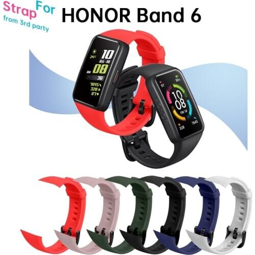 Soft Silicone Sport Band Straps For Huawei Honor Band 6 Smart Wristband Bracelet Replacement Watch Strap For Honor Band6