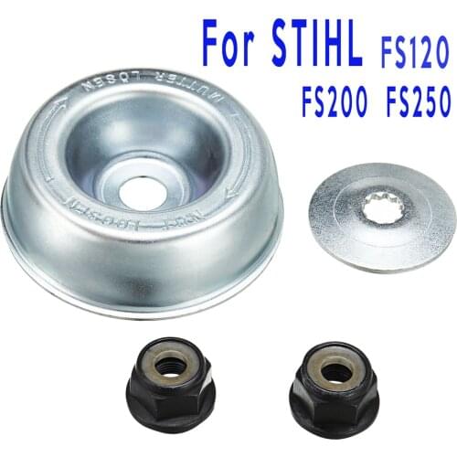 4PCS/Set High Quality Metal Blade Fixing Kit with 2 sizes of nuts Replacement for STIHL Strimmer Brushcutter