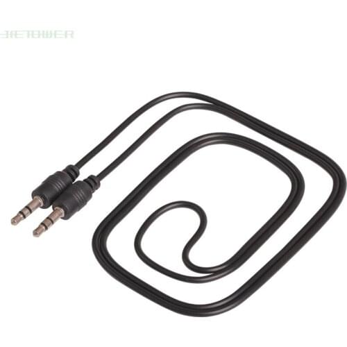 Wholesale 50cm\70cm\100cm 3.5 mm pin to 3.5 mm pin stero audio cable Headphone Jack Black color free shipping 200pcs/lot