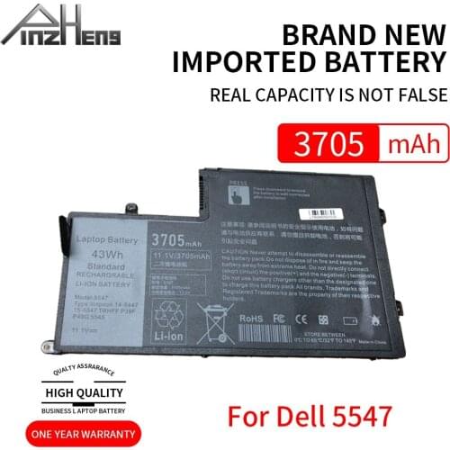 PINZHENG 3705mAh Replacement Laptop Battery For DELL Inspiron 5547 5545 5548 5447 5445 5448 14-5447 15-5547 3450 3550 TRHFF