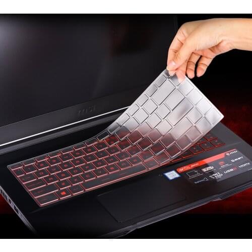 Laptop Clear Transparent TPU Keyboard Protector Cover Guard Skin for MSI GS66 GE66 Summit B15 E14