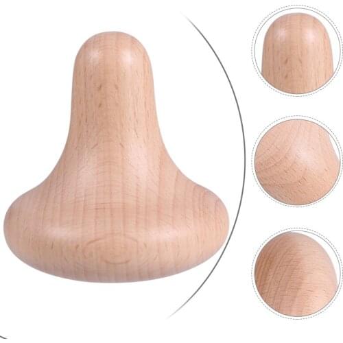 Neck Manual Massager Mushroom Shape Wooden Tool Trigger Point Massager