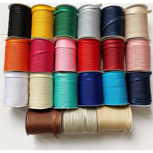 12mm 52Colors Satin Bias Cord Piping Cord Handmade For DIY Garment Sewing And Trimming cord high quality and 100% cotton rope