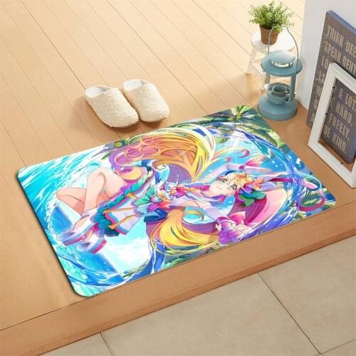 Tropical-Rouge! Precure Anime Door Mat High Quality Print Carpets Anti-slip Floor Mat Outdoor Rugs Animal Front Door Mats 01-11