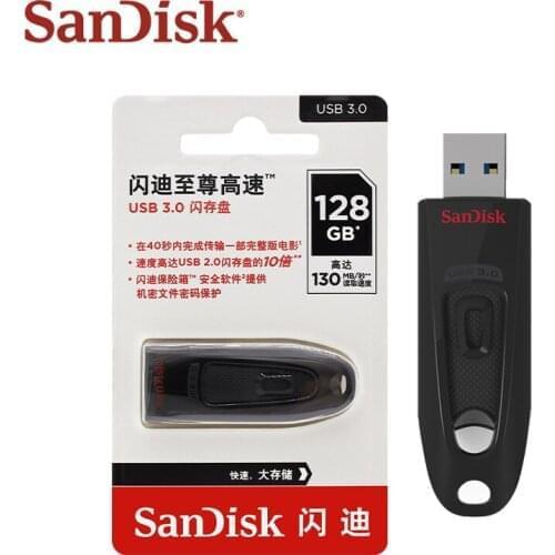 Sandisk USB 3.0 Memory Stick CZ48 USB Flash Drive 256GB 128GB High Quality Pen Drive USB 32GB 64GB 16GB Mini U Disk