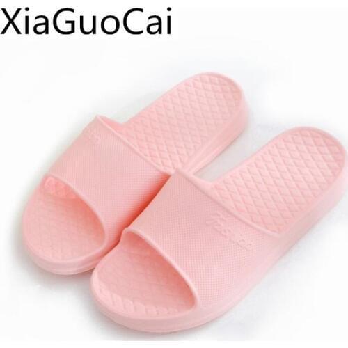 Pink Woman Slippers Flat with Antiskid Slide for Women Indoor and Outdoor Female Slides Beach Footwear