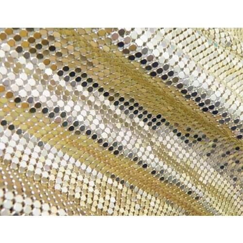 45x120cm/roll 3mm gold Aluminum Mesh Metal rhinestone Trim sewing strass crystal bridal applique for clothes mealmat accessories