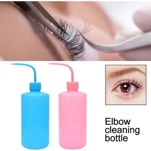 1pcs 500ml False Eyelashes Tattoo Wash Clean Clear Plastic Green/Pink Soap Lab Wash Squeeze Diffuser Bottle Cosmetic Tools