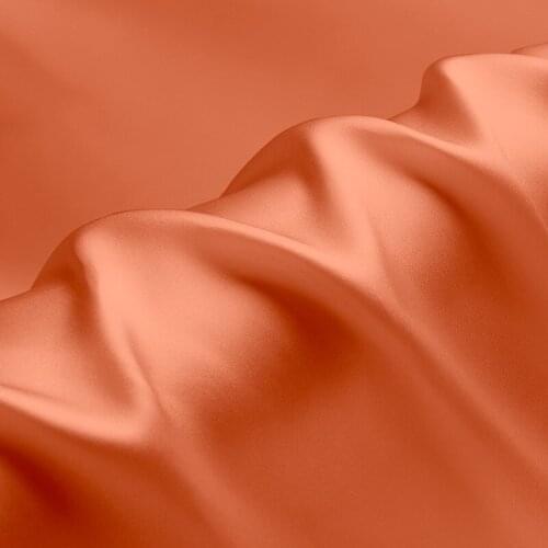 100% silk natural luxury mulberry charmeuse16 19 22m/m 6A grade 45"( 114cm )width solid coral clothing bedding silk fabric