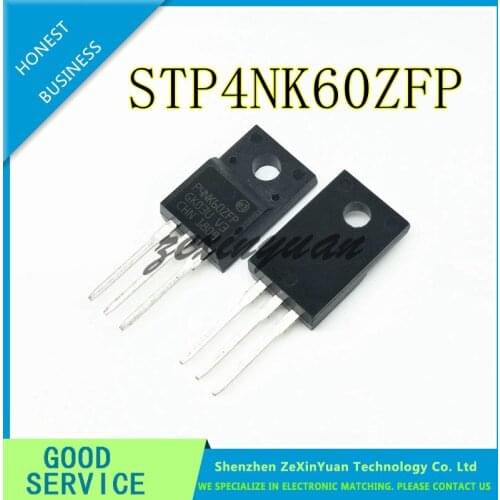 20PCS 50PCS STP4NK60ZFP P4NK60ZFP 4N60 4A 600V TO-220F In Stock