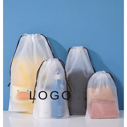 30 Pcs Custom Logo Drawstring Storage Bag EVA Jewelry Bag Cosmetic Make Up Tool Packaging Bag Home Travel Package Gifts Bags