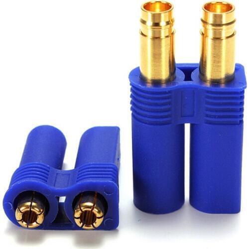 50 Pairs/lot EC5 Gold Bullet Connector With Banana Plug With Housing For RC Parts Solar