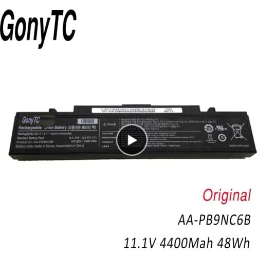 GONYTC Laptop Battery For Samsung AA-PB9NC6B AA-PB9NS6B PB9NC6B R580 NP350V5C R525 R430 R530 RV411 RV508 NP-R528