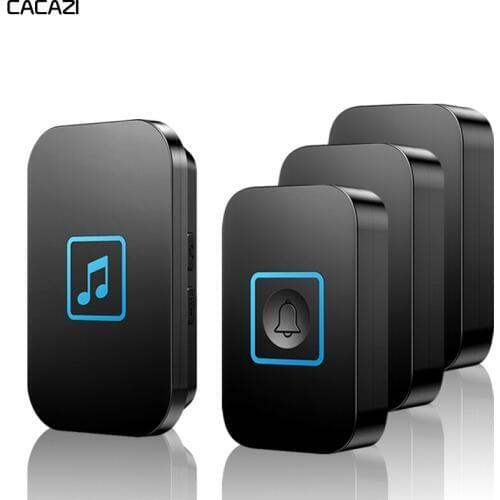 Home Wireless Waterproof Doorbell 300M Remote 3 Button 1 Receiver US EU UK AU Plug Intelligent Battery Calling Door Bell Chime