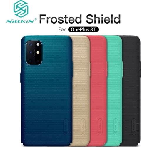 For OnePlus 8T Case Super Frosted Shield Hard Matte Back Cover Shell With Salient Dot Design For One Plus 8T Nillkin Case