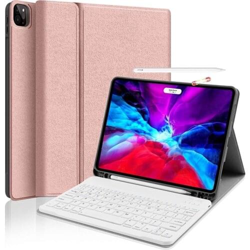 Magnet Bluetooth Keyboard Case For iPad Pro 12.9 2020 Apple Pencil Holder Cover,Keyboard Case For iPad Pro 2020 11"2018 12.9inch