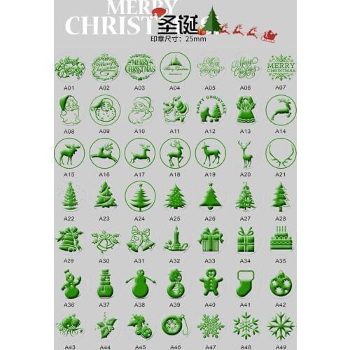Stamp head of Christmas Retro Wood Stamp Sealing Wax Seal Stamp Wedding Decorative sealing Stamp wax seals