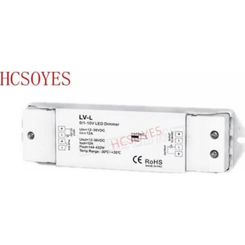 LV/LV-L 0/1-10V 1CH 8A Dimmable Switches Led Driver 1 Channel 0-10V Constant Voltage LED Dimmer Led Dimming Controller PWM