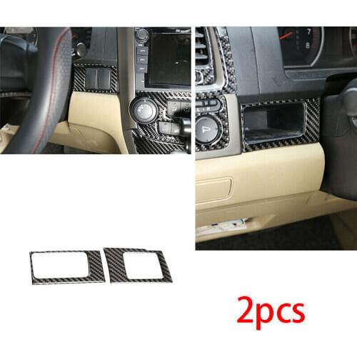 For 2007-2011 HONDA CRV CR-V real carbon fiber central console Card box frame trim
