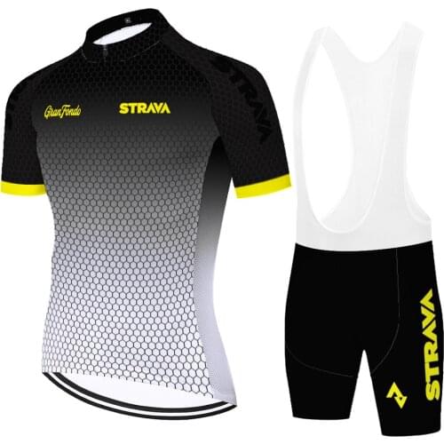 Strava cycling jersey short sleeve 20D gel pad quick dry bike clothing ​​Summer equipacion ciclismo verano hombre