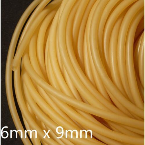 ID 6mm x 9mm OD Nature Latex Rubber Hoses Flexible Pipe High Resilient Elastic Surgical Medical Tube Soft Slingshot Catapult