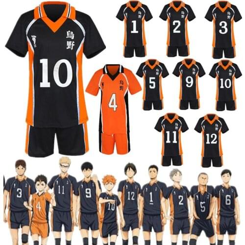 Haikyuu Cosplay Costume Karasuno High School Volleyball Club Hinata Shyouyou Kageyama Tobio Sportswear Jerseys Anime Uniform